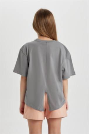 Kız Çocuk Relax Fit Kısa Kollu Tişört