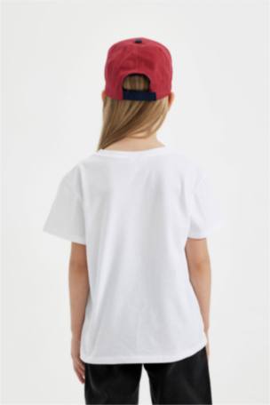 Kız Çocuk Baskılı Kısa Kollu Tişört