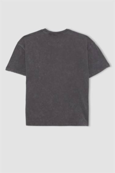 Kız Çocuk Disney Prenses Relax Fit Kısa Kollu Tişört