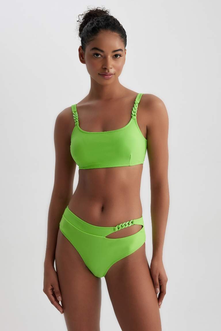 Green Women Regular Fit Bikini Bottom Defacto