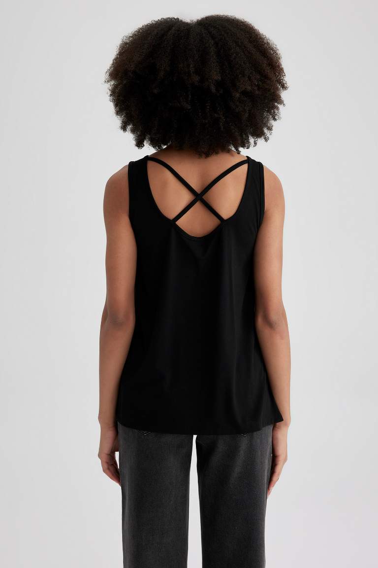 Regular Fit Baskılı Bisiklet Yaka Atlet