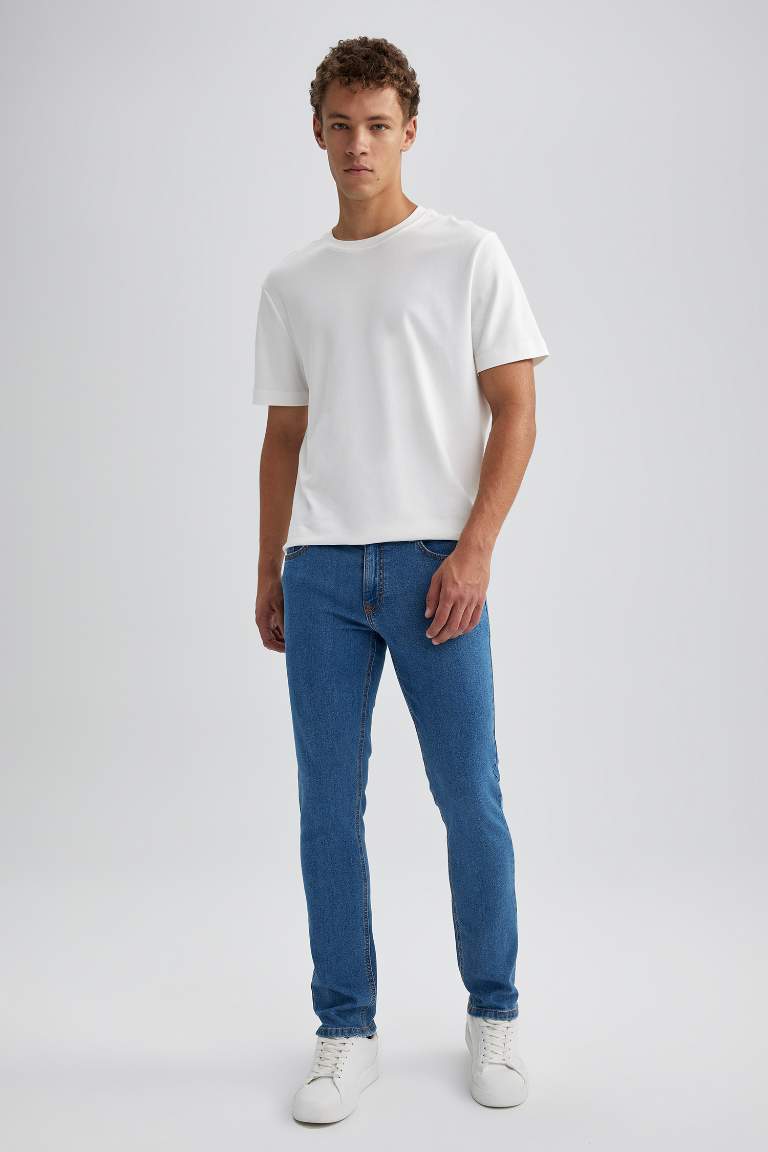 Carlo Skinny Fit Ekstra Dar Kalıp Normal Bel Ekstra Dar Paça Jean Pantolon
