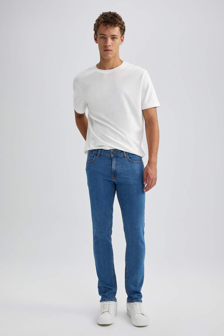 Carlo Skinny Fit Ekstra Dar Kalıp Normal Bel Ekstra Dar Paça Jean Pantolon