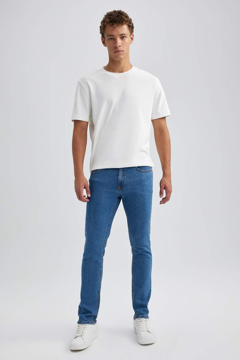 Carlo Skinny Fit Ekstra Dar Kalıp Normal Bel Ekstra Dar Paça Jean Pantolon
