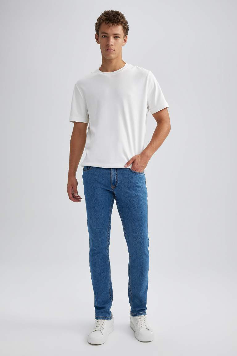 Carlo Skinny Fit Ekstra Dar Kalıp Normal Bel Ekstra Dar Paça Jean Pantolon