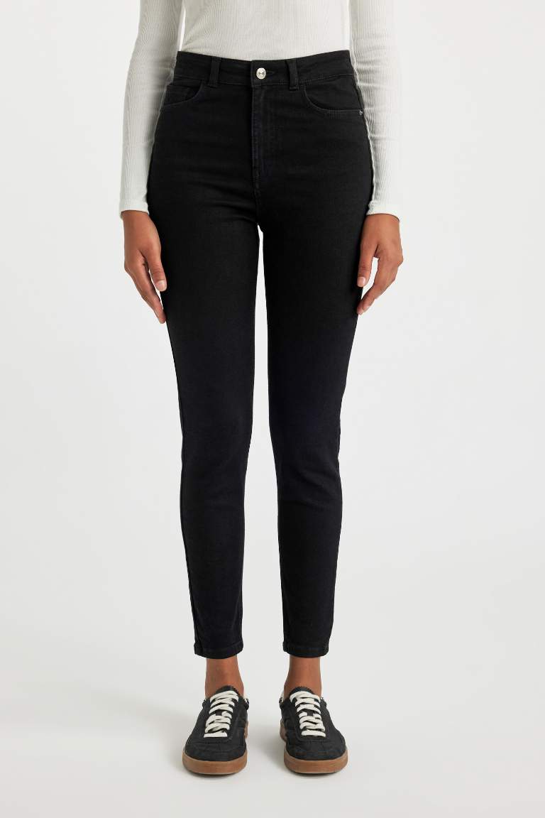 Rebeca Skinny Fit Normal Bel Dar Paça Bilek Boy Jean Pantolon
