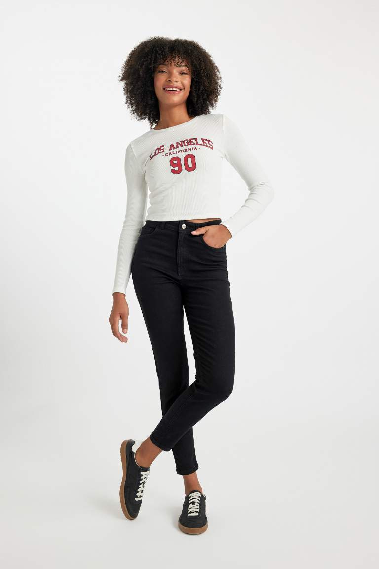 Rebeca Skinny Fit Normal Bel Dar Paça Bilek Boy Jean Pantolon