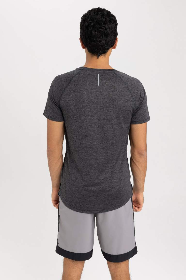 DeFactoFit Slim Fit Bisiklet Yaka Kısa Kollu Sporcu Tişört