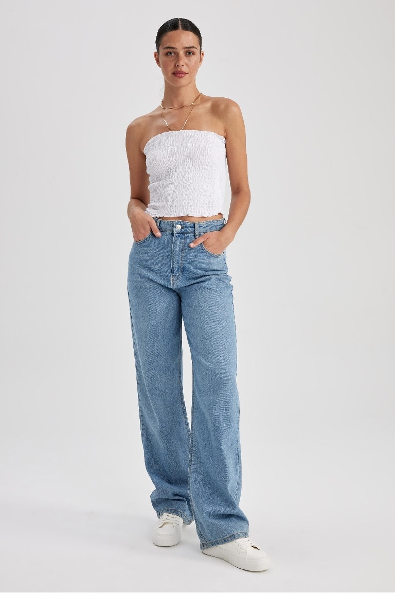 Slim Fit Straplez %100 Pamuk Atlet