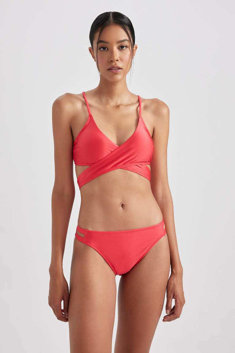 Red Women Regular Fit Bikini Bottom Defacto