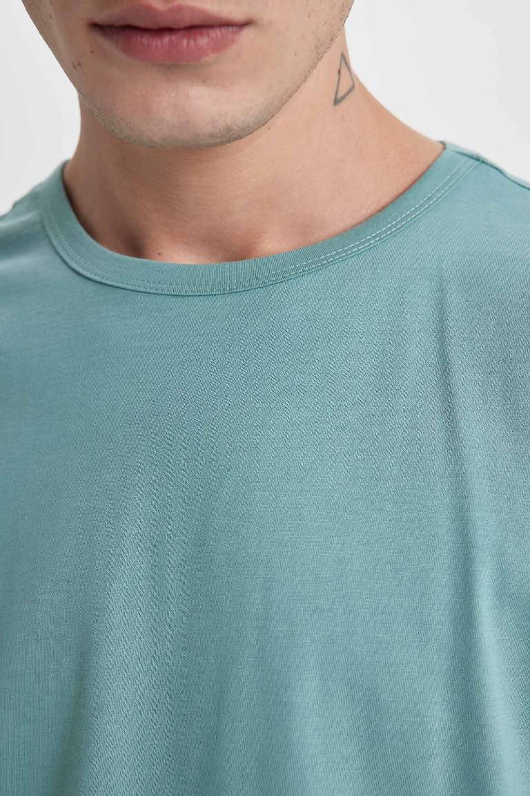 Regular Fit Bisiklet Yaka Kısa Kollu Tişört