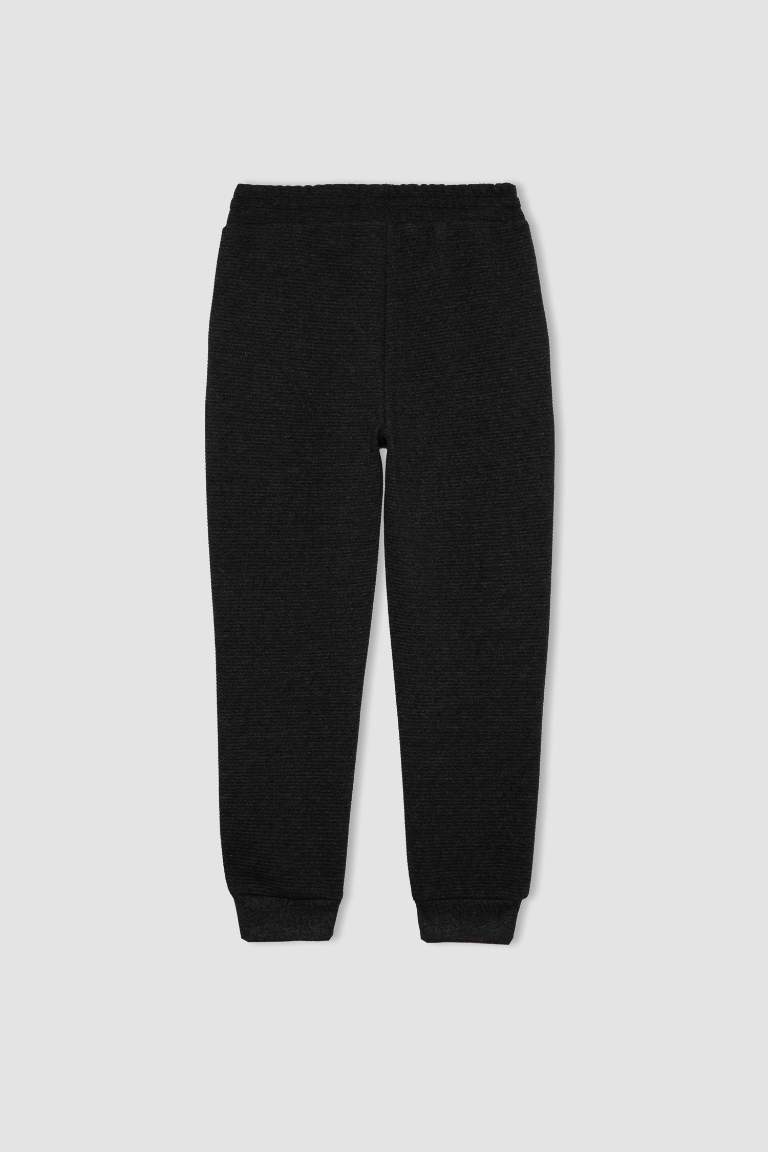 Erkek Çocuk Kapüşonlu Baskılı Sweatshirt Eşofman Altı 2'li Takım