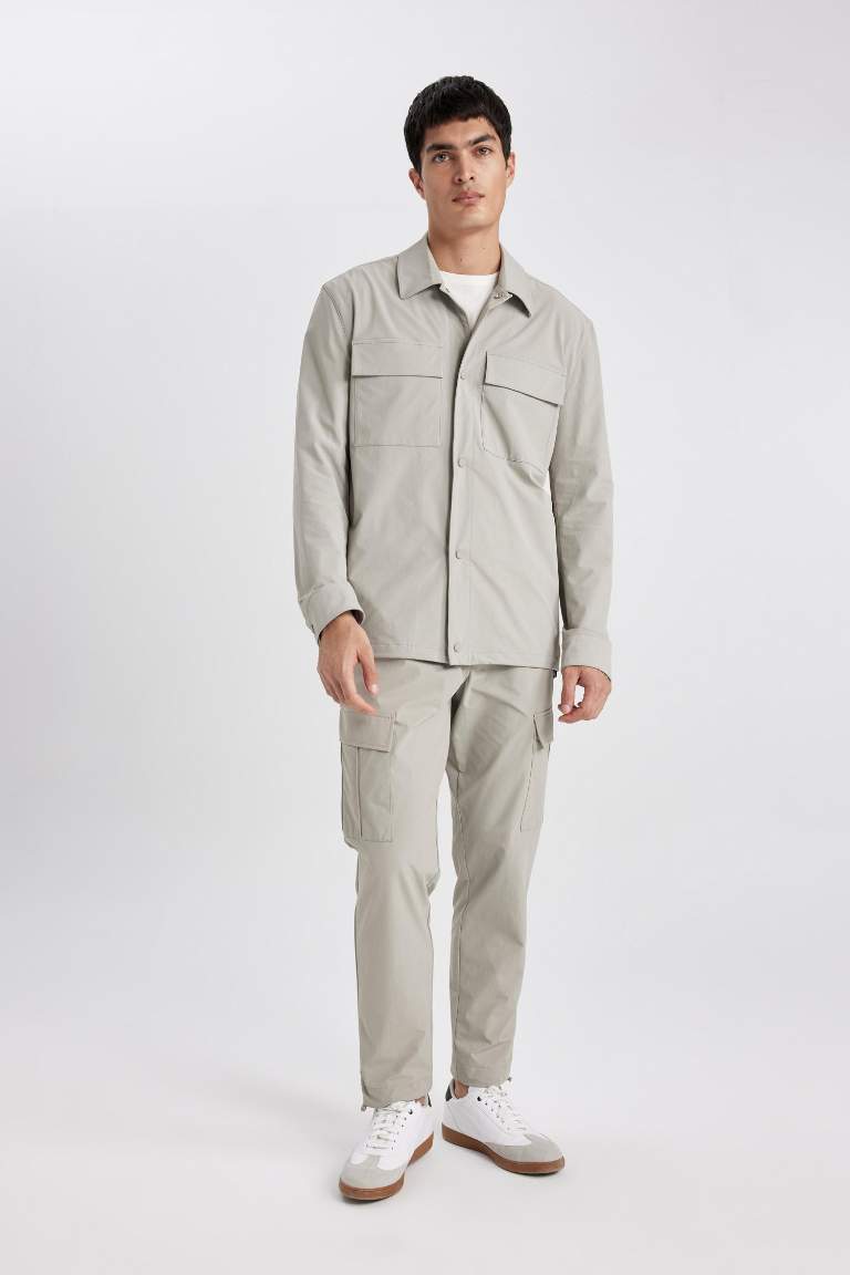 Regular Fit Polo Yaka Gömlek Ceket