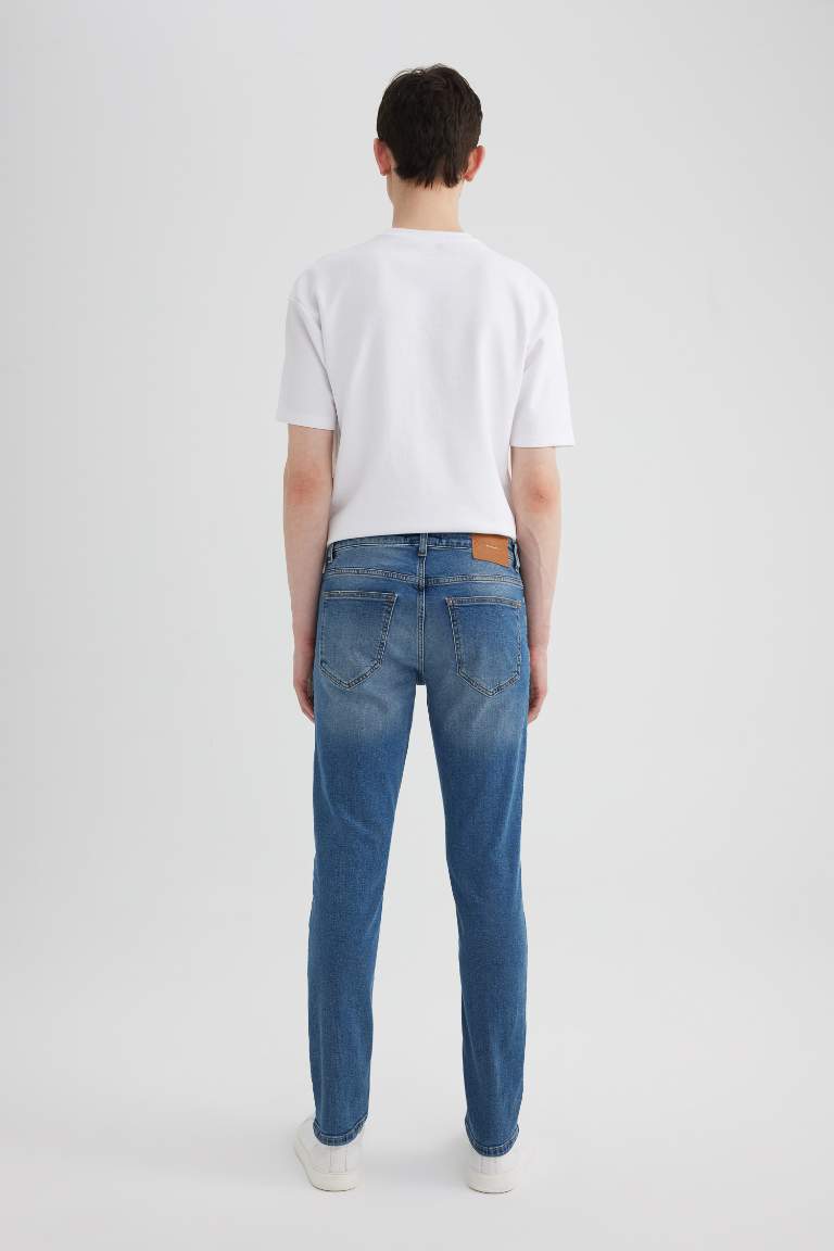 Pedro Slim Fit Dar Kalıp Normal Bel Dar Paça Jean Pantolon