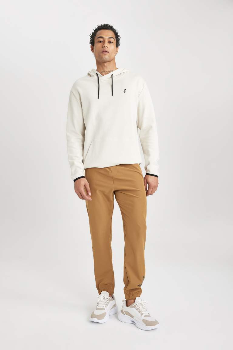 DeFactoFit Slim Fit Çift Cepli Dokuma Sporcu Jogger
