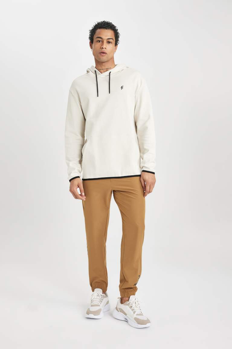 DeFactoFit Slim Fit Çift Cepli Dokuma Sporcu Jogger