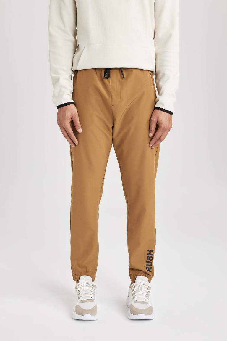 DeFactoFit Slim Fit Çift Cepli Dokuma Sporcu Jogger