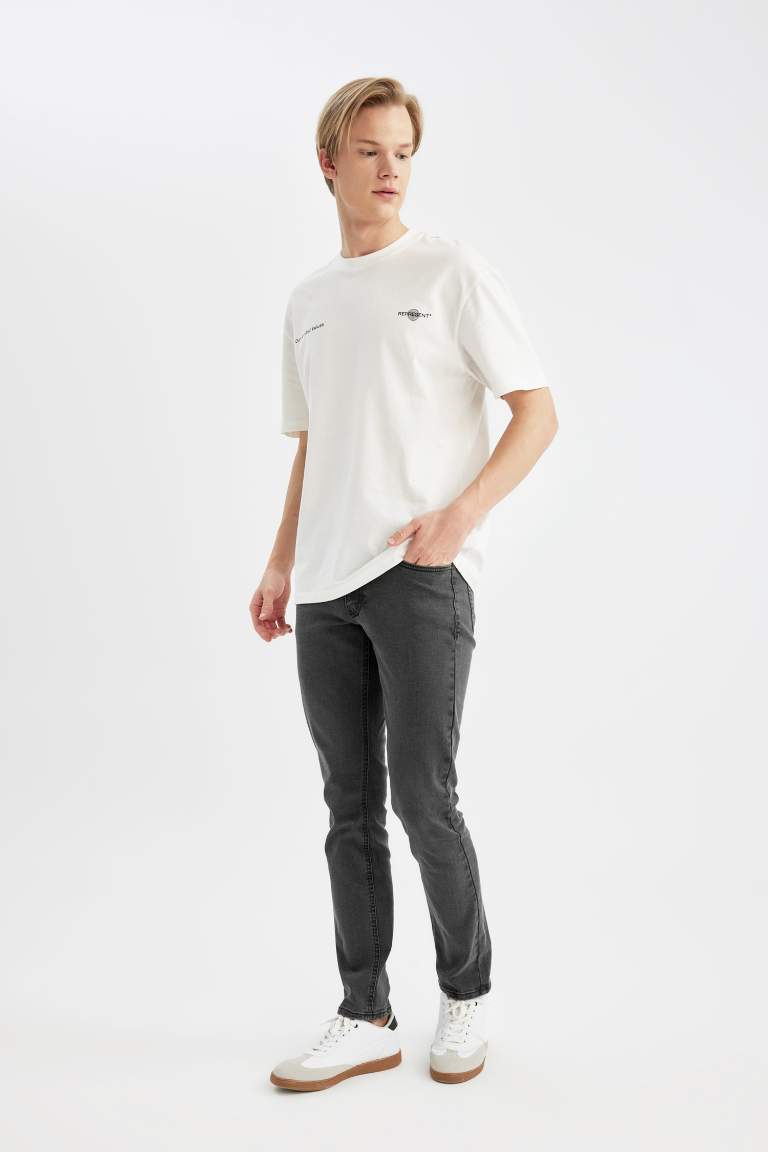 Pedro Slim Fit Dar Kalıp Normal Bel Dar Paça Jean Pantolon
