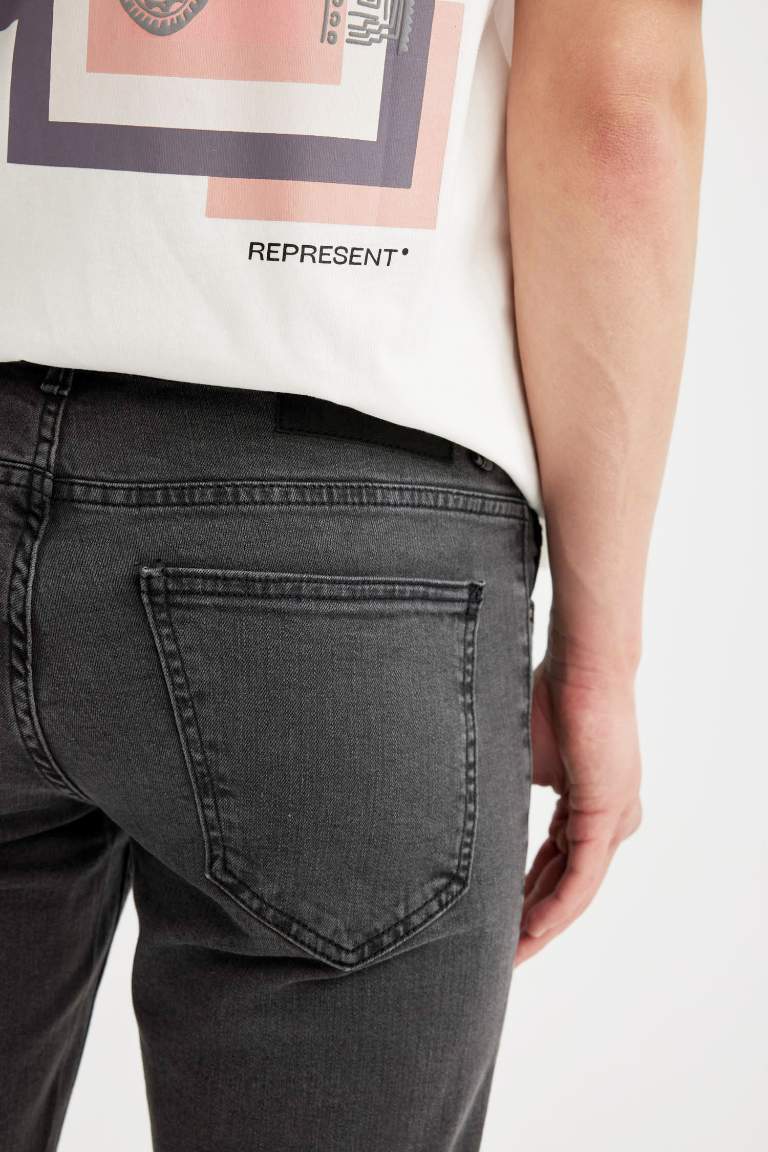Pedro Slim Fit Dar Kalıp Normal Bel Dar Paça Jean Pantolon