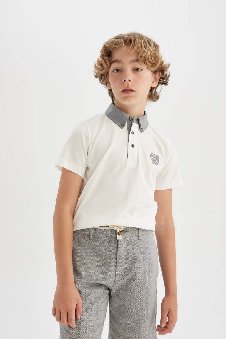 Erkek Çocuk Regular Fit Polo Yaka Kısa Kollu Polo Tişört