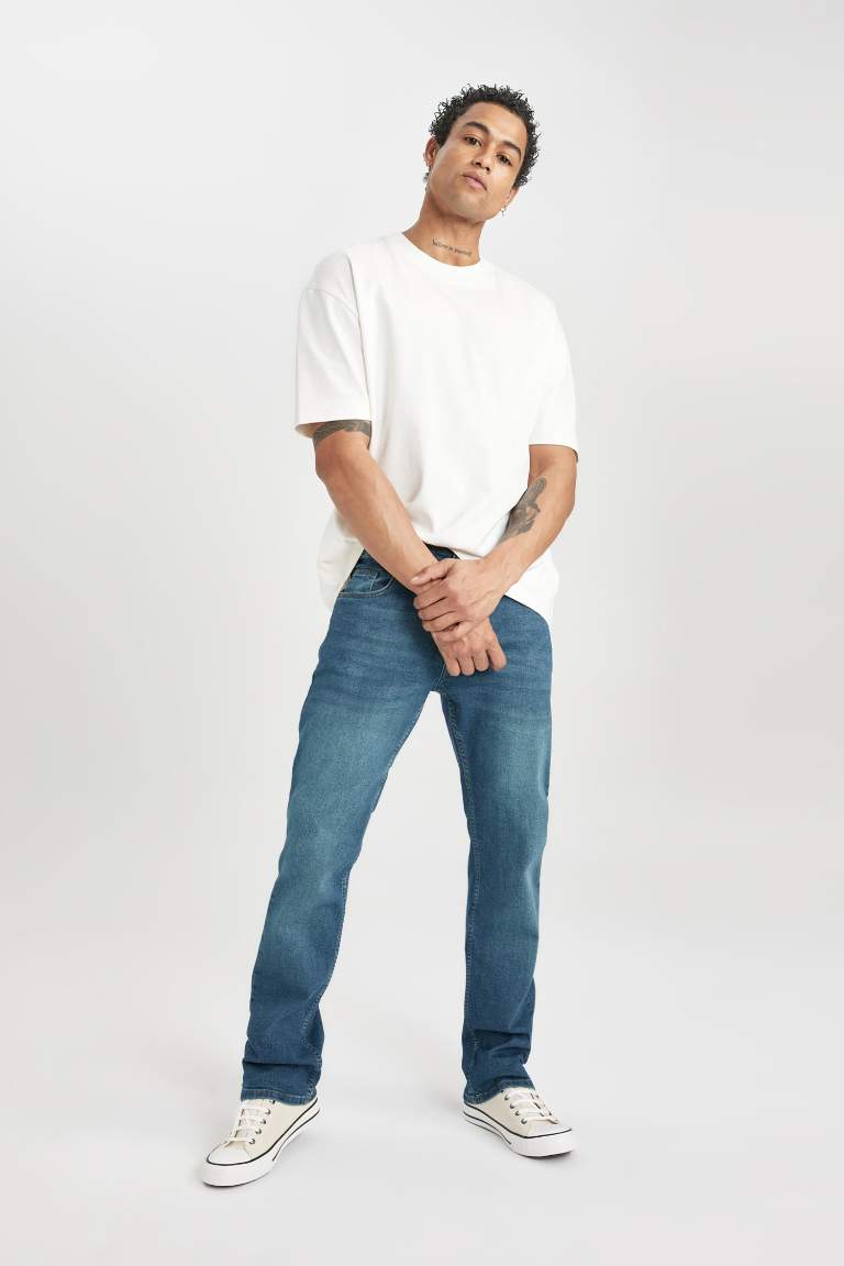Sergio Regular Fit Normal Bel Boru Paça Düz Paça Jean Pantolon