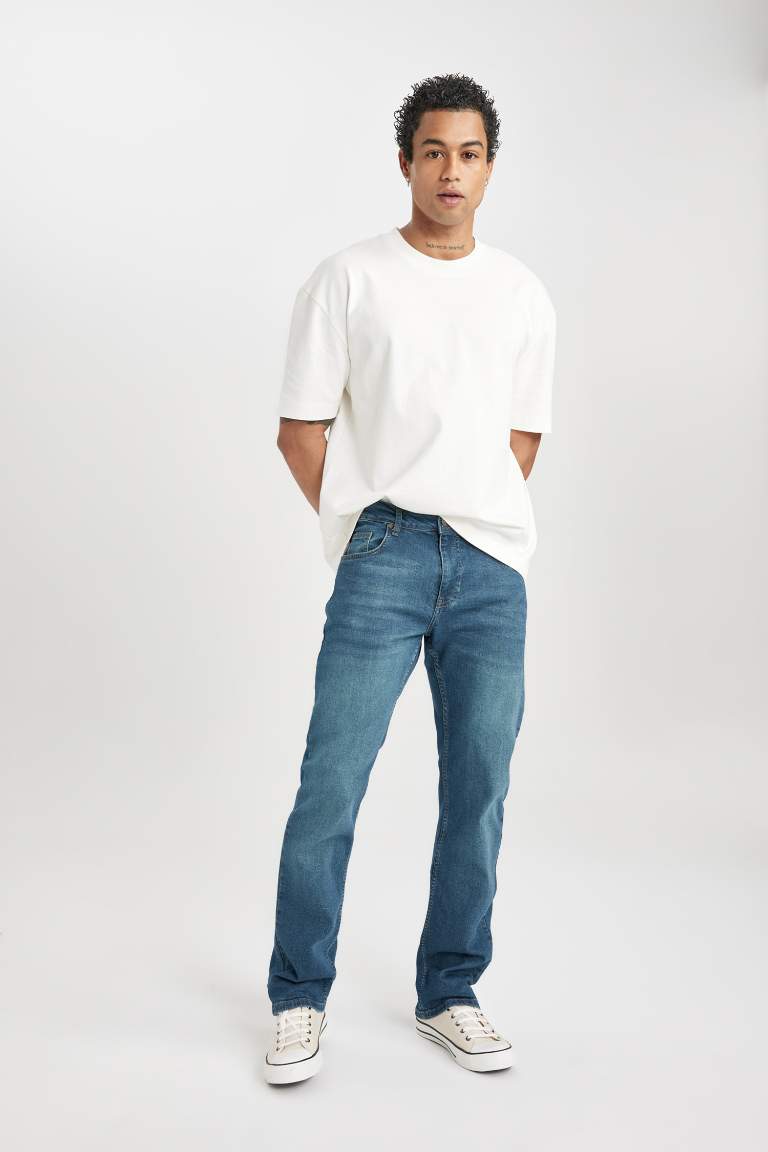 Sergio Regular Fit Normal Bel Boru Paça Düz Paça Jean Pantolon
