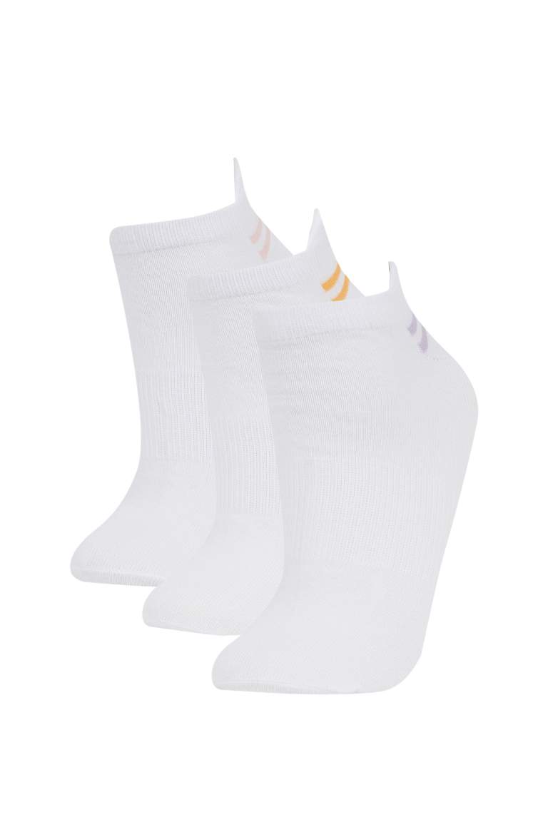 Blanc Femme Lot De Paires De Chaussettes Courtes En Coton Pour Femme