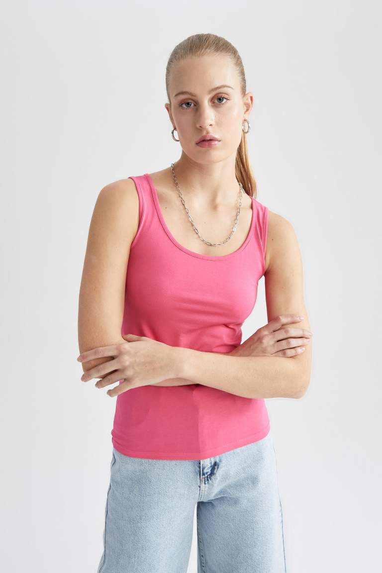 Slim Fit Bisiklet Yaka Atlet