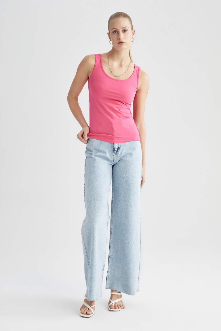 Slim Fit Bisiklet Yaka Atlet