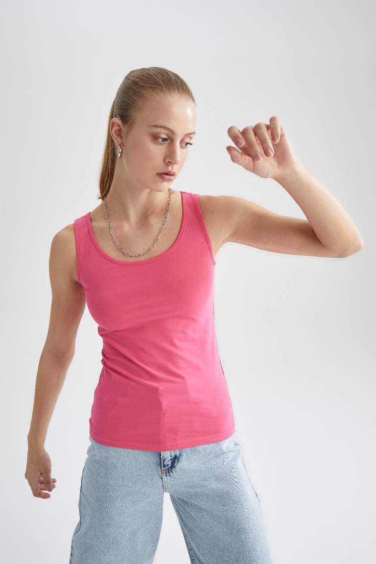 Slim Fit Bisiklet Yaka Atlet