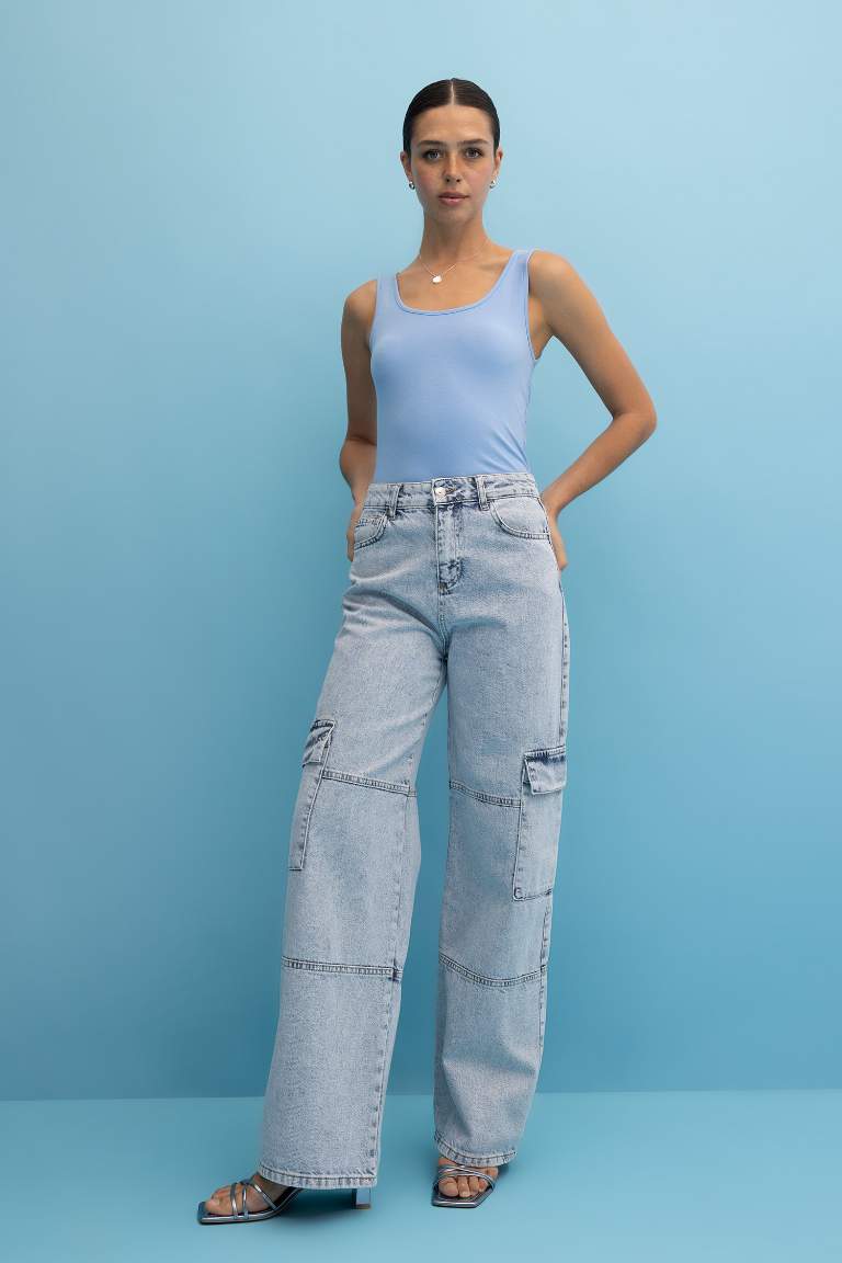 Slim Fit Bisiklet Yaka Atlet