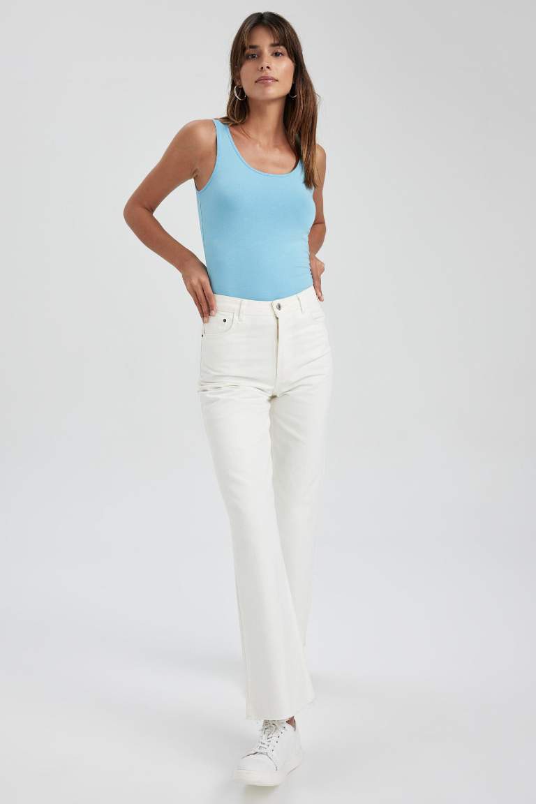 Slim Fit Bisiklet Yaka Atlet