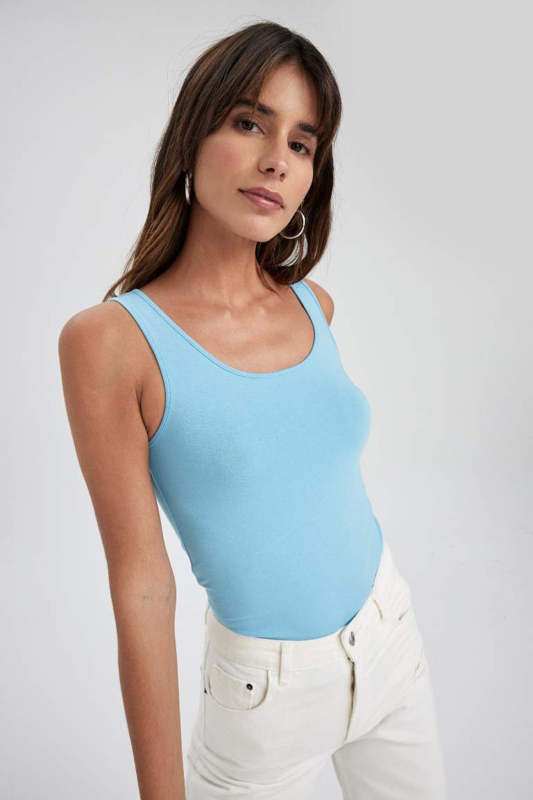 Slim Fit Bisiklet Yaka Atlet
