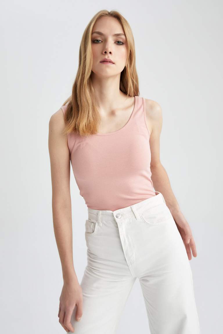 Slim Fit Bisiklet Yaka Atlet