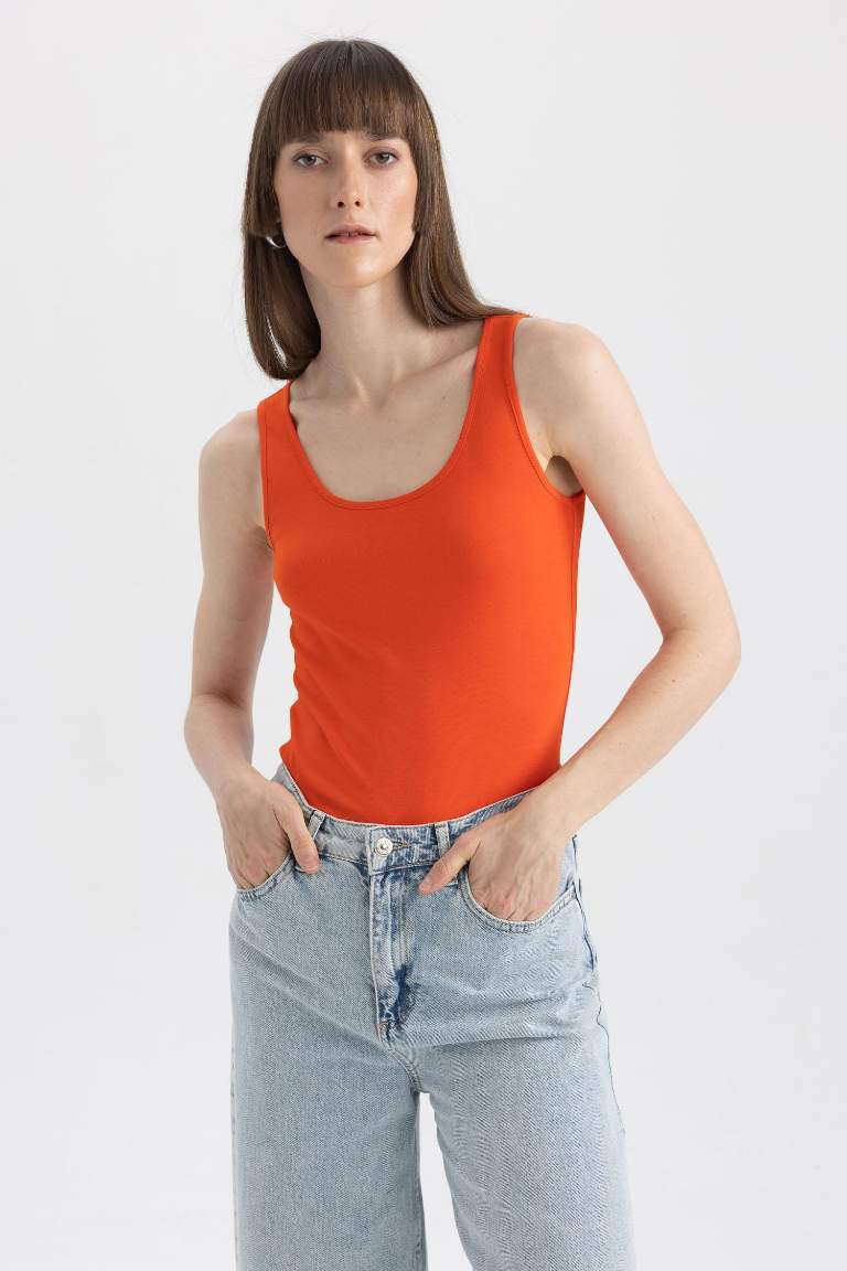 Slim Fit Bisiklet Yaka Atlet