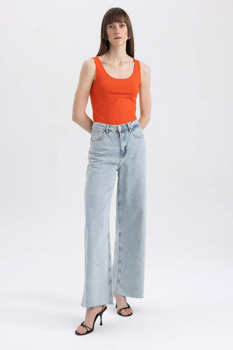 Slim Fit Bisiklet Yaka Atlet