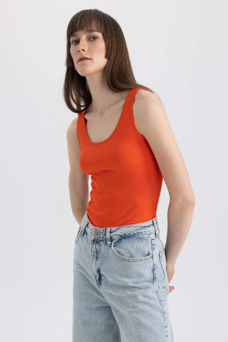 Slim Fit Bisiklet Yaka Atlet