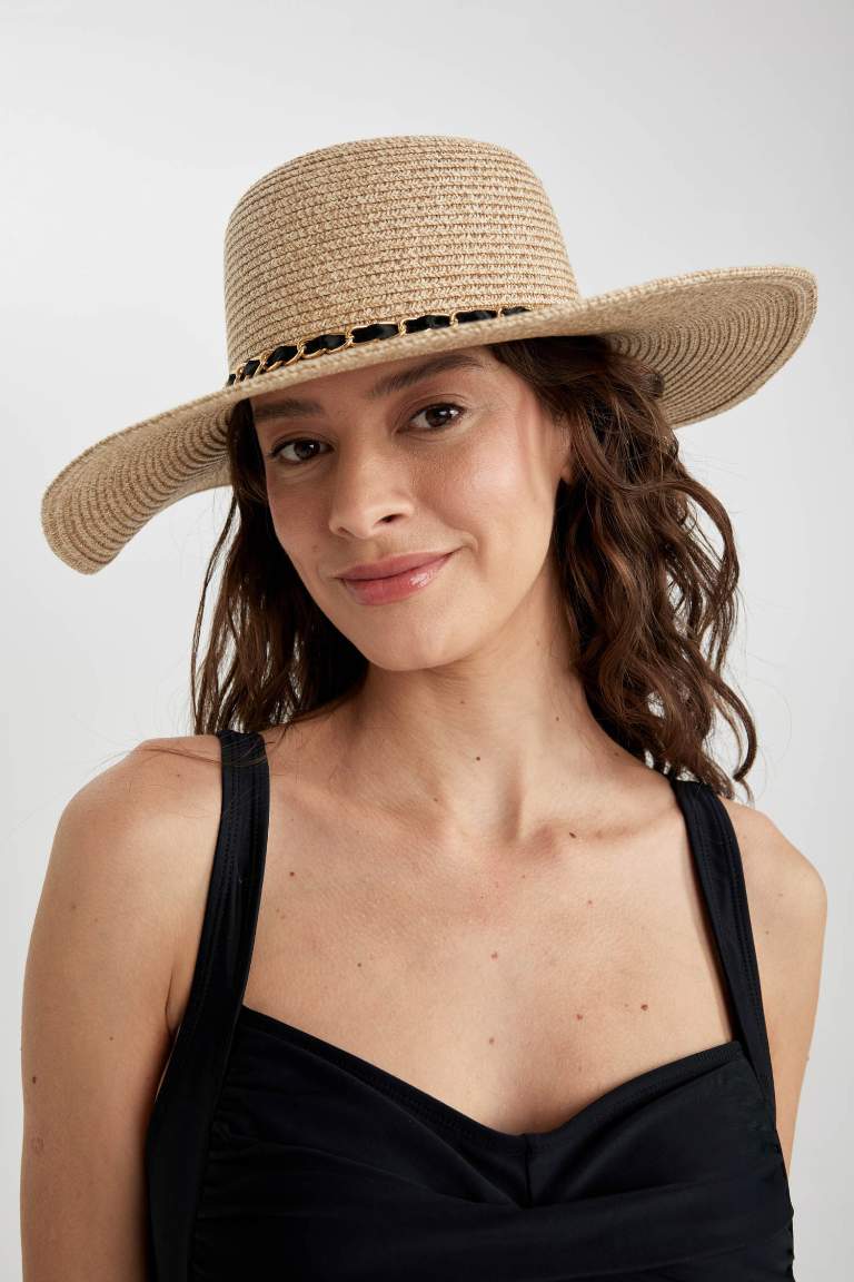 Beige Woman Women Straw Hat Defacto