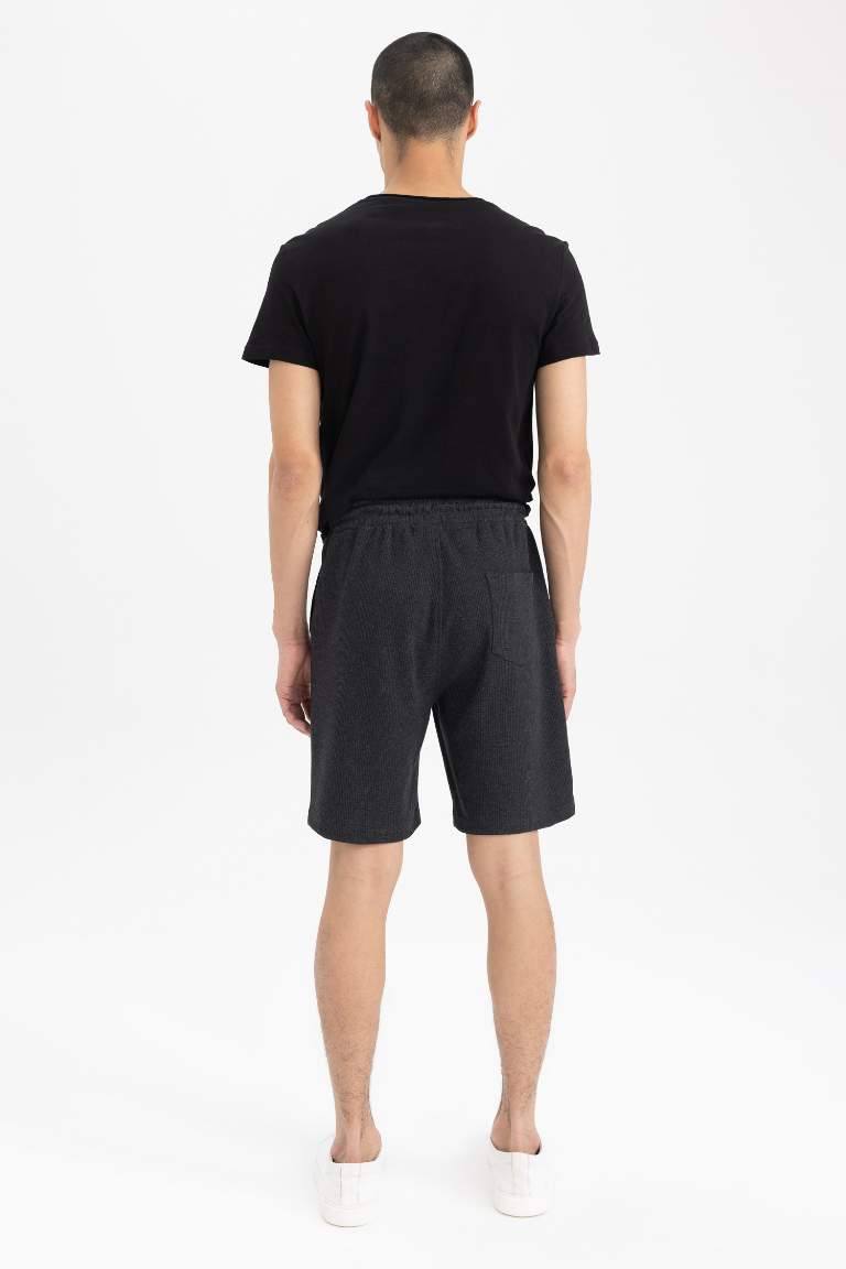 Slim Fit Waffle Şort