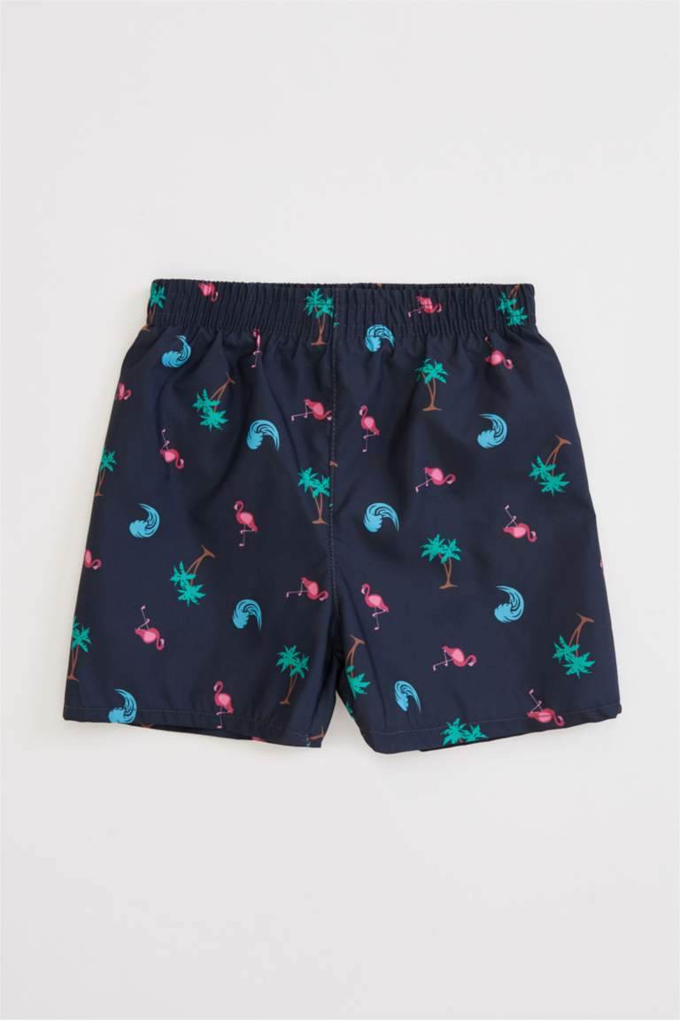 Siyah Erkek Bebek Baskılı Deniz Şortu 1247857 DeFacto