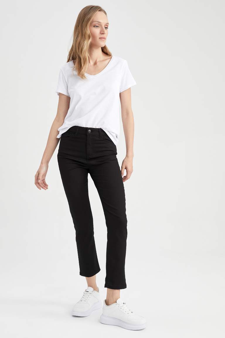 Carmela Slim Fit Gabardin Pantolon