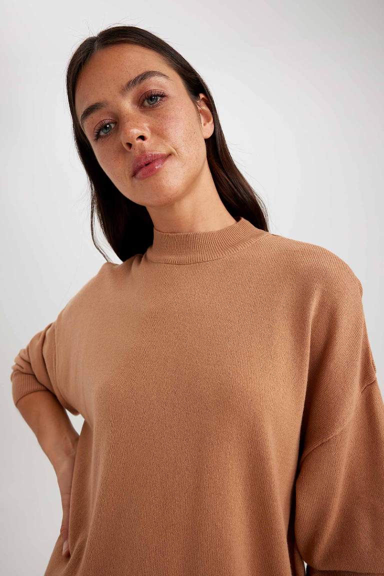 Relax Fit Yarım Balıkçı Yaka Tunik