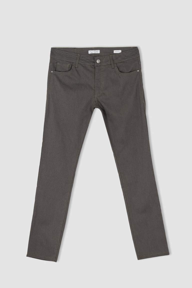 Slim Fit Chino Kanvas Pantolon