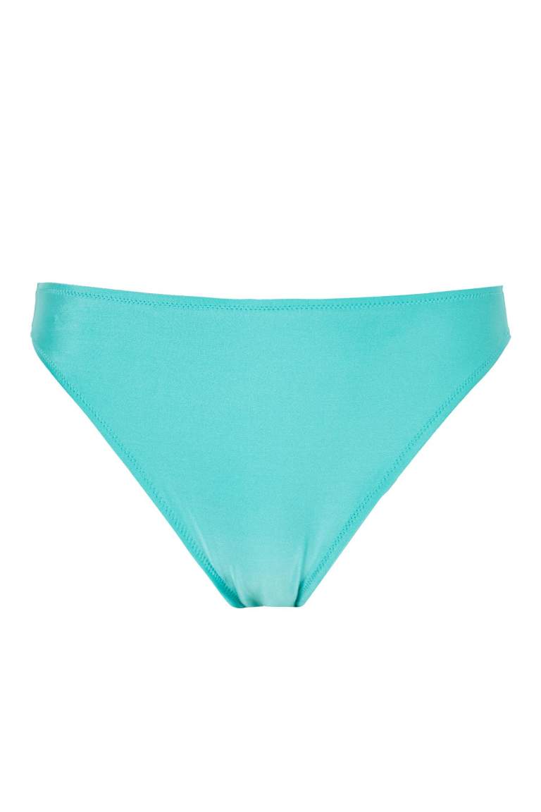 Turquoise Woman Regular Fit Bikini Bottom Defacto