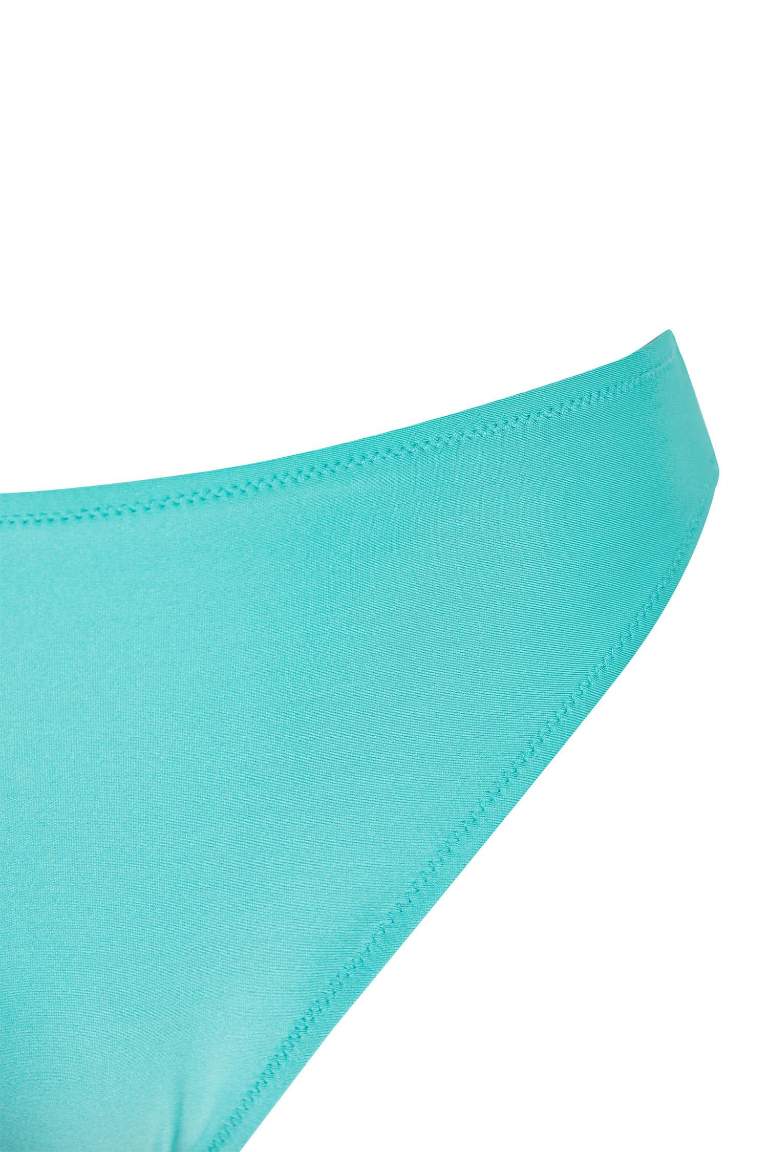 Turquoise Woman Regular Fit Bikini Bottom Defacto