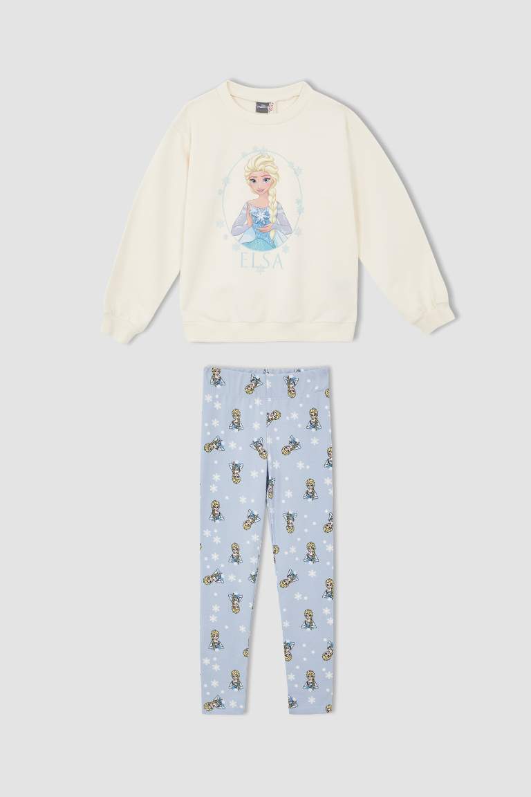 Beige Mädchen Frozen Lizenziertes Pyjama Set 2399892 DeFacto