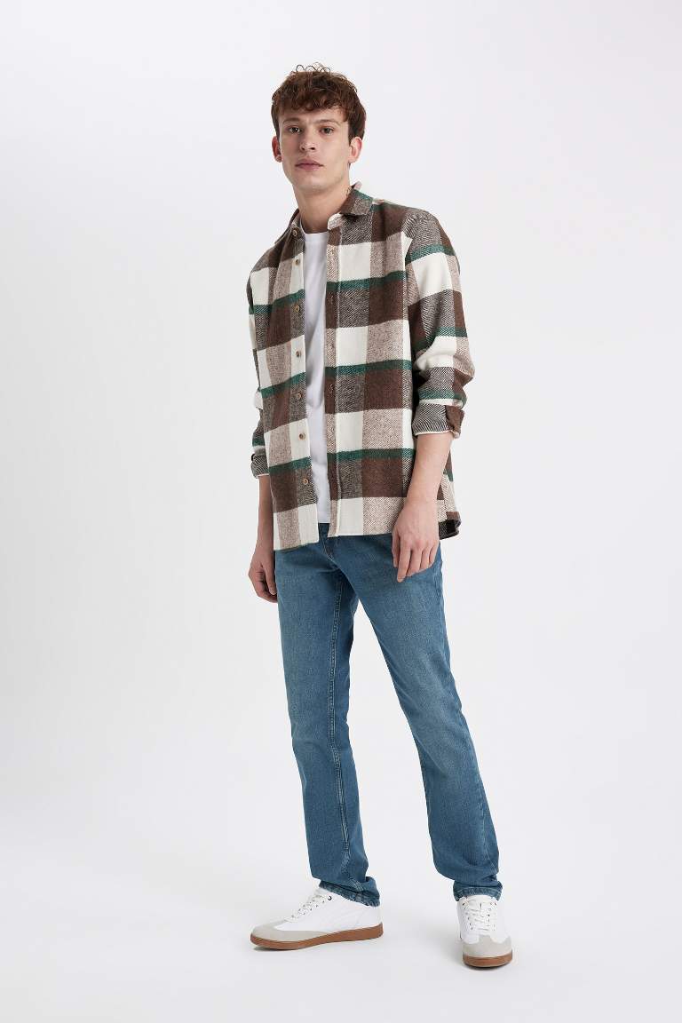 Pedro Slim Fit Dar Kalıp Normal Bel Dar Paça Jean Pantolon