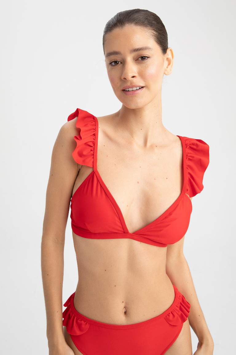 Red WOMAN Regular Fit Bikini Top 2418494 DeFacto