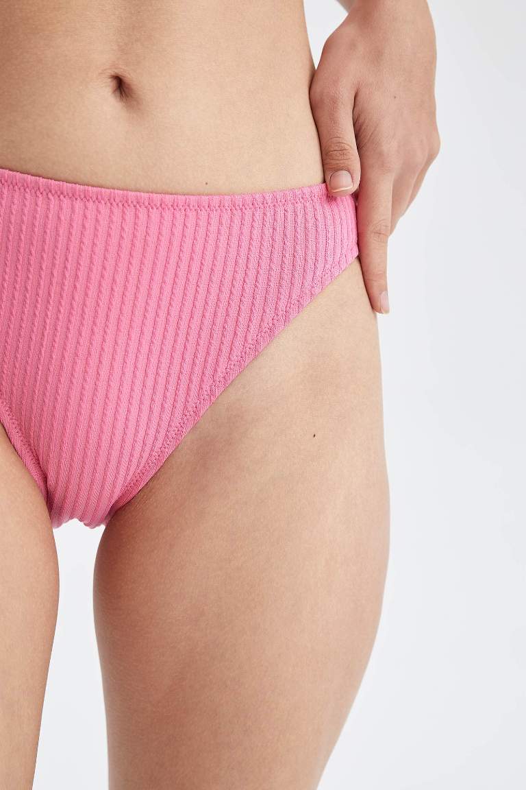 Pink Woman Regular Fit Bikini Bottom Defacto