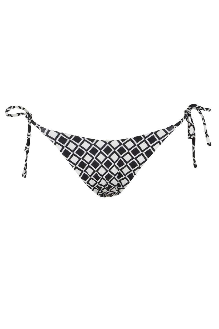 Black Woman Fall In Love Regular Fit Printed Bikini Bottom